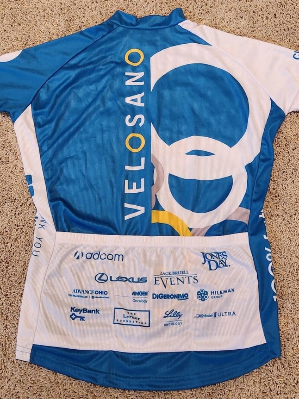 Primal Women XL VeloSano Cleveland Clinic Cycling Jersey Sport Cut Ohio NOS 2020 - Picture 15 of 16